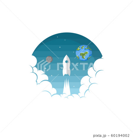 space exploration shuttle ship logo icon sign 60194002