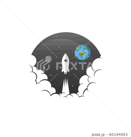 space exploration shuttle ship logo icon sign 60194003