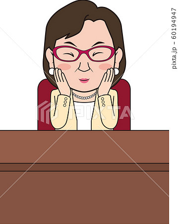 照れる女性社長 60194947