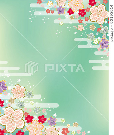 桜 桜 花 背景 4月 春 3月 ひな祭り 節句 早春 フレーム 枠のイラスト素材 60195614 Pixta