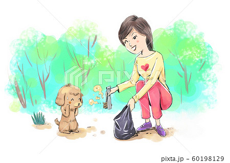 ペット 犬 子犬のイラスト素材