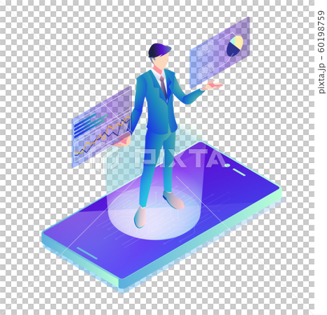 オンラインビジネス_スマートフォン 60198759