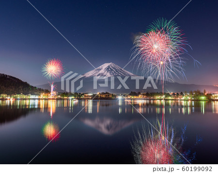 河口湖冬花火 河口湖冬花火 60199092