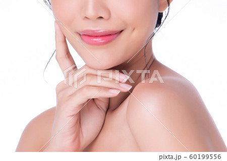 Close up view of Beautiful Woman Lips with Pink Close up view of Beautiful Woman Lips with Pink 60199556