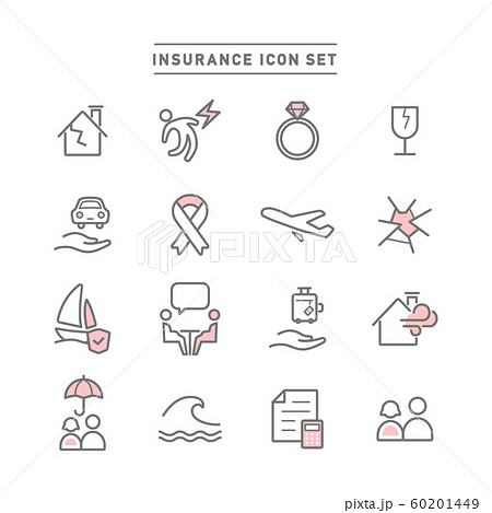 INSURANCE ICON SET INSURANCE ICON SET 60201449