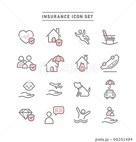 INSURANCE ICON SET 60201484