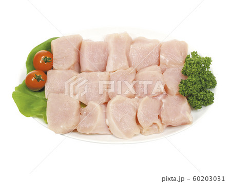 鶏ムネ肉唐揚げ用（パス付） 60203031