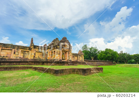 Ancient Khmer temple Prasat Muang Tam in Thailand. 60203214