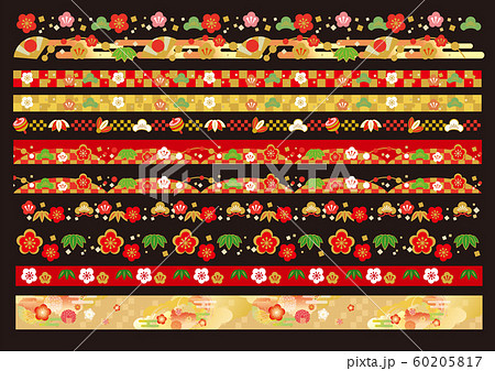 年賀 帯 イラスト素材のイラスト素材