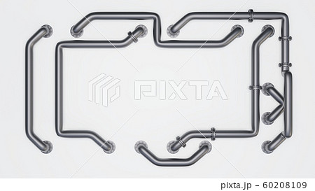 Banner with an empty space in the middle is entangled in pipes Banner with an empty space in the middle is entangled in pipes 60208109