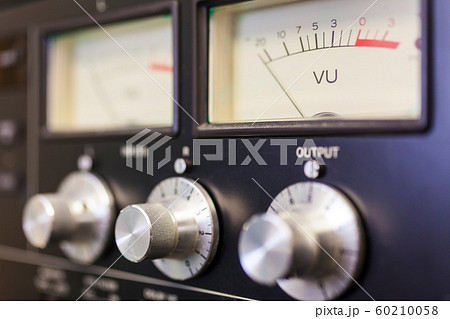 UV Sound Meter and Control Dials in Recording Studio 60210058