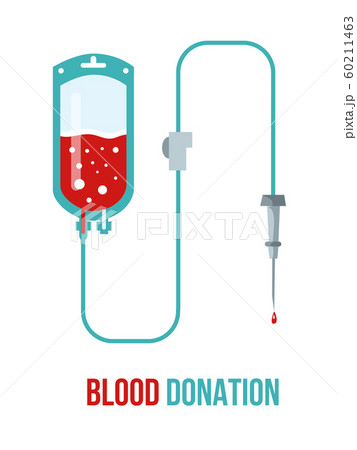 Blood donation poster flat vector template Blood donation poster flat vector template 60211463