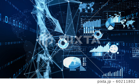 VR 5G AI 人工知能 フィンテック Fintech MaaS ICT ブロックチェーン 3D 60211802