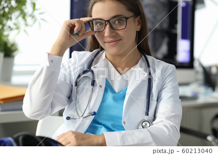 Beautiful nurse in glasses Beautiful nurse in glasses 60213040