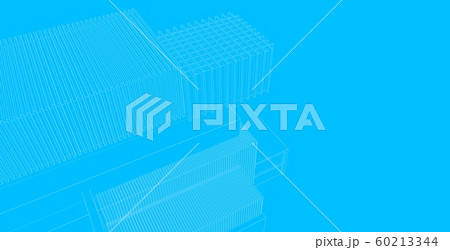 3D illustration architecture building perspective 60213344