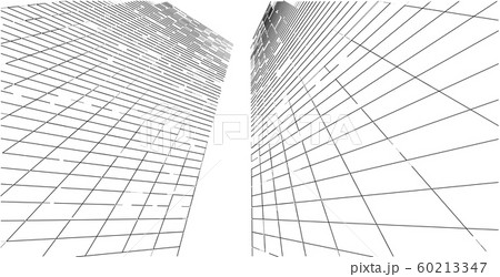 Modern architecture wireframe. Concept of urban Modern architecture wireframe. Concept of urban 60213347