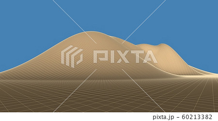 3D Illustration of terrain, mountains, desert, 60213382