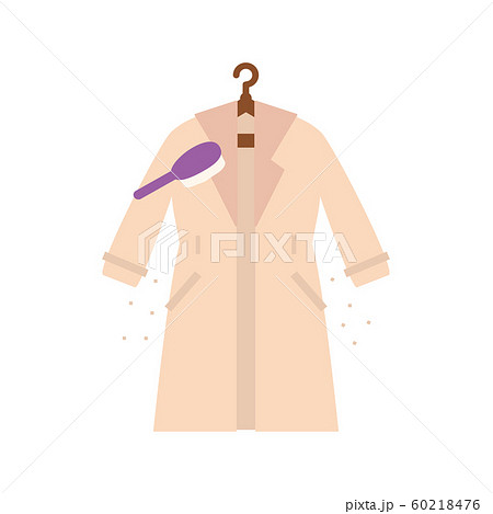 素材-コートの花粉を取る 60218476