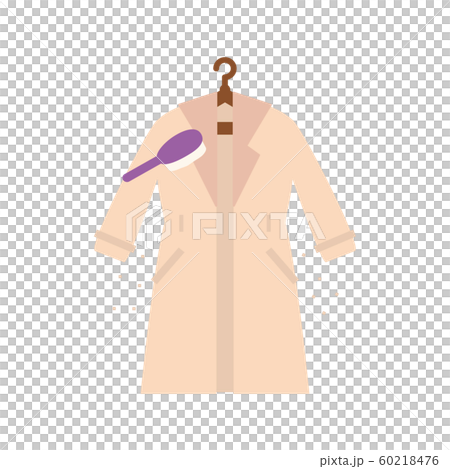 素材-コートの花粉を取る 60218476