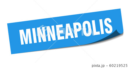 Minneapolis sticker. Minneapolis blue square Minneapolis sticker. Minneapolis blue square 60219525
