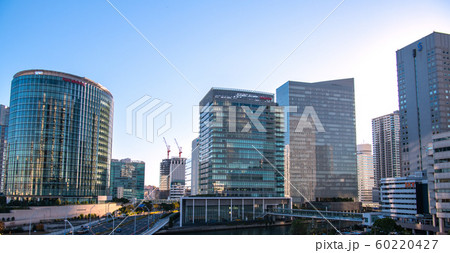 日本の横浜都市景観 日産自動車グローバル本社などを望む 60220427