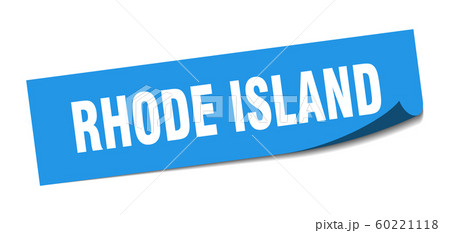 Rhode Island sticker. Rhode Island blue square Rhode Island sticker. Rhode Island blue square 60221118