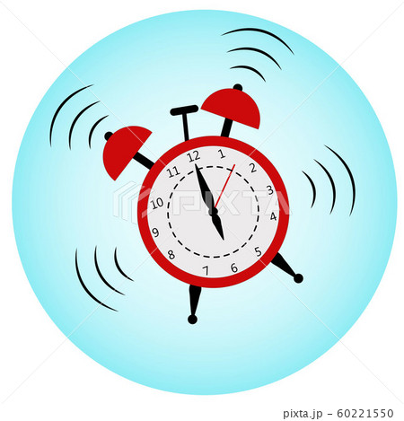 A loud red alarm clock. Alarm at 6.00 a.m. A loud red alarm clock. Alarm at 6.00 a.m. 60221550