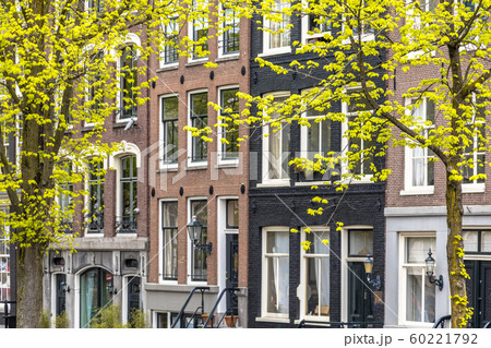 Amsterdam canal houses detail Amsterdam canal houses detail 60221792