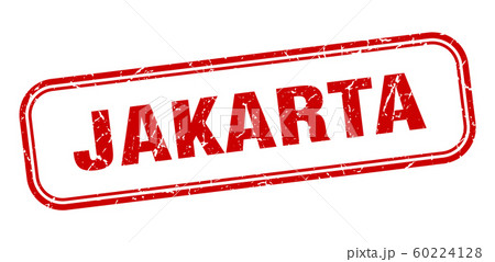 Jakarta stamp. Jakarta red grunge isolated sign 60224128