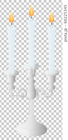 蠟燭蠟燭站在白色背景 60225345