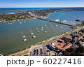 Aerial view Saint Augustine harbor and bridge of lions in Saint Augustine, Florida 60227416