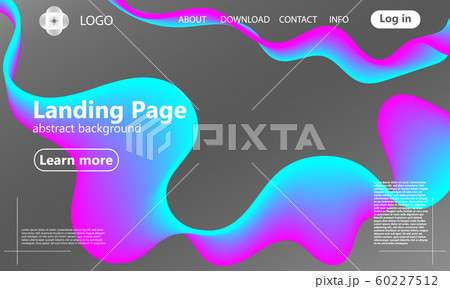 Cover design. Landing page. Vector illustration. 60227512