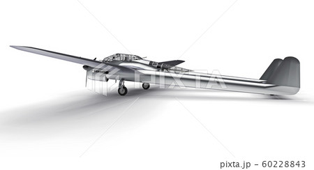 Three Dimensional Model Of The Bomber Aircraft のイラスト素材