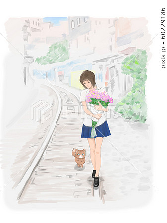 花束を持つ少女 花束を持つ少女 60229186