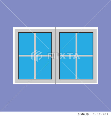 Window glass front view architecture vector Window glass front view architecture vector 60230584