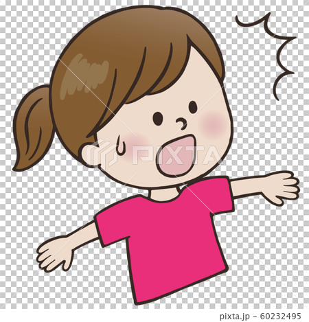 表情_びっくり(女の子) 表情_びっくり(女の子) 60232495