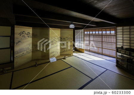 萩城城下町 旧久保田家住宅 格子窓の部屋 山口県萩市 萩城城下町 旧久保田家住宅 格子窓の部屋 山口県萩市 60233300