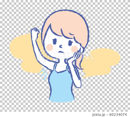 Waki sweat Wakiga woman illustration 60234074