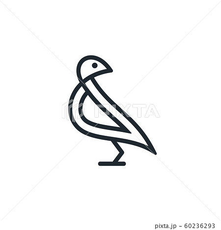Bird outline icon 60236293