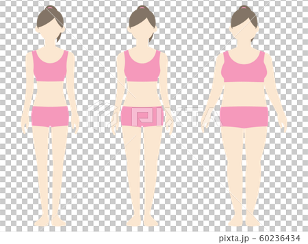 色々な体型の女性 60236434