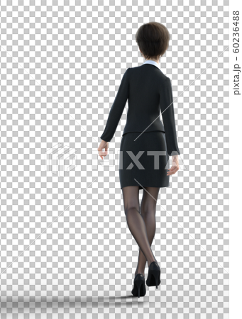 ポーズするビジネススーツの女性 perming3DCGイラスト素材 ポーズするビジネススーツの女性 perming3DCGイラスト素材 60236488