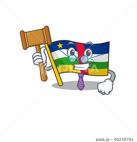 Smart Judge flag central african presented in cartoon character style Smart Judge flag central african presented in cartoon character style 60238791
