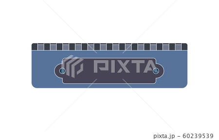 Harmonica vector icon on white background. Flat vector harmonica icon symbol sign from modern music collection for mobile concept and web apps design. 60239539