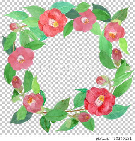 Blue wreath watercolor 60240151