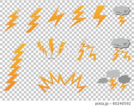 閃電圖標集-插圖素材 [60240592] - PIXTA圖庫