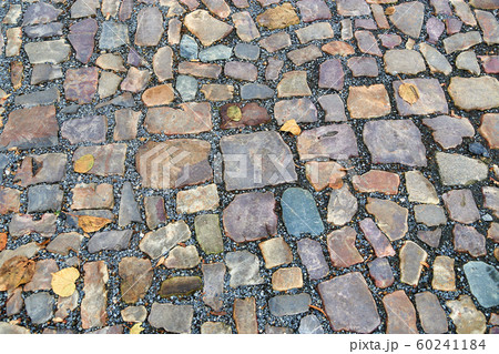 Old pavement of stones of different colors and Old pavement of stones of different colors and 60241184