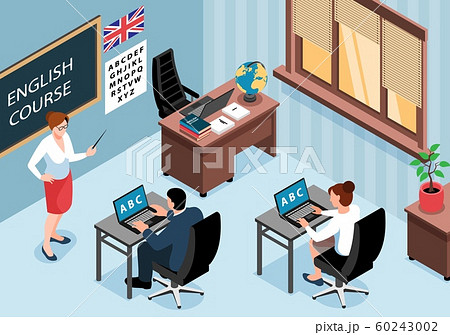 Isometric Language Classroom Composition 60243002