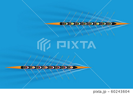 Race of Eight rowers with mixed paddlers 60243604