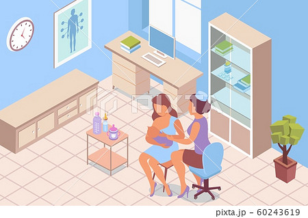 Woman Clinic Breastfeeding Composition Woman Clinic Breastfeeding Composition 60243619