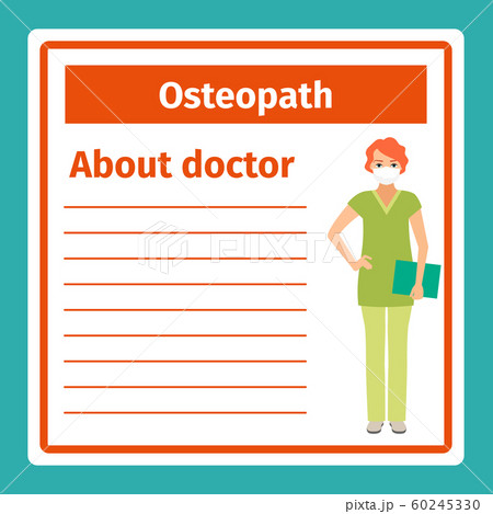 Medical notes about osteopath Medical notes about osteopath 60245330